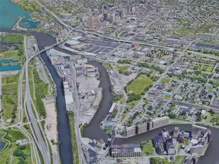 Buffalo City, NY, USA (2019) 3D Model