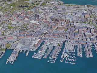 Portland City, ME, USA (2019) 3D Model