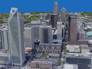 Charlotte City, NC, USA (2019) 3D Model