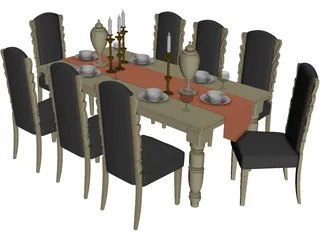 Dining Table 3D Model