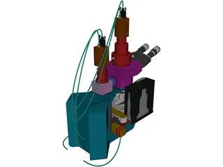 Olympus Microscope 3D Model