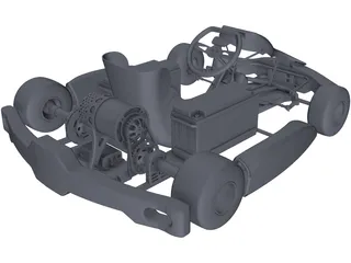 Electric Go Kart 3D Model