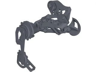 SRAM X.0 Rear Delaurier 3D Model