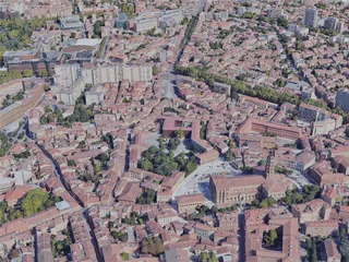 Toulouse City, France (2019) 3D Model