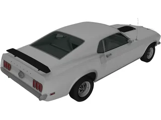 Ford Mustang (1969) 3D Model