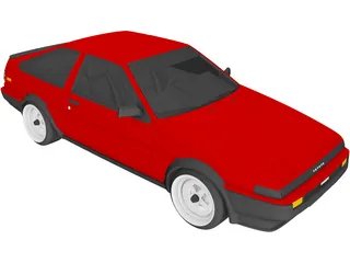 Toyota AE86 (1986) 3D Model