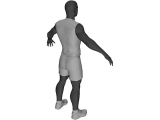 Athlete Male 3D Model