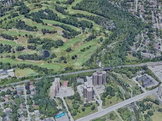 Etobicoke, Toronto, ON, Canada (2019) 3D Model