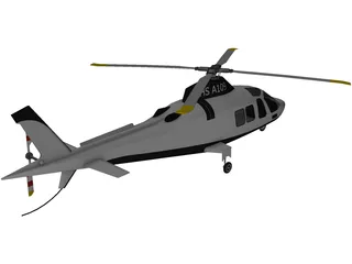 AgustaWestland AW109 3D Model