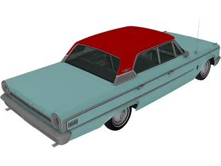 Ford Galaxie 500 (1963) 3D Model