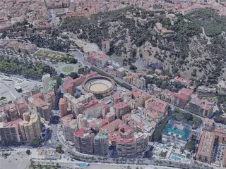 Malaga City, Spain (2019) 3D Model