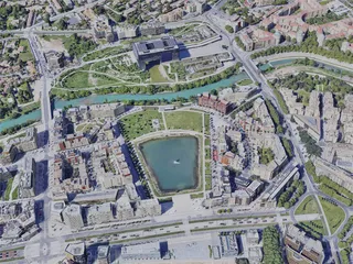 Montpellier City, France (2019) 3D Model