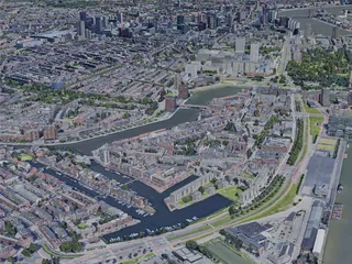 Rotterdam City, Netherlands (2019) 3D Model