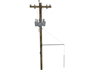 Electrical Pole 3D Model