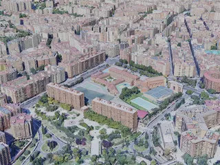 Zaragoza City, Spain (2019) 3D Model