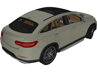 Mercedes-Benz GLE 350D Coupe 3D Model