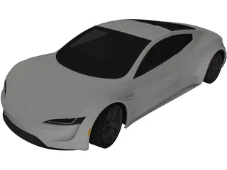 Tesla Roadster (2020) 3D Model