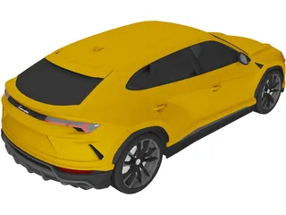 Lamborghini Urus (2019) 3D Model