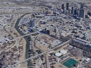 Fort Worth City, TX, USA (2019) 3D Model