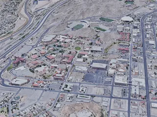 El Paso City, TX, USA (2019) 3D Model