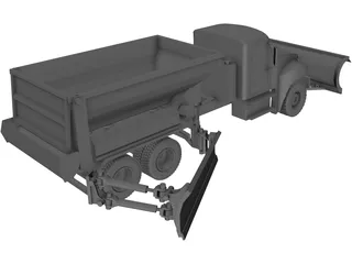 Snow Plow 3D Model