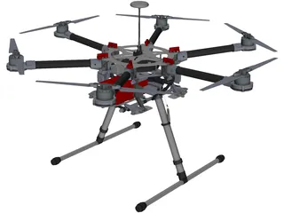 DJI Spreading Wings S900 3D Model