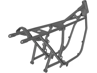 Honda CB750 Frame 3D Model