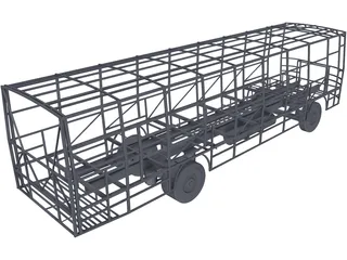 Bus Chassis 3D Model