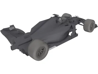 Mercedes Formula One 3D Model