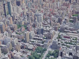 New York City, Midtown Manhattan, USA (2019) 3D Model