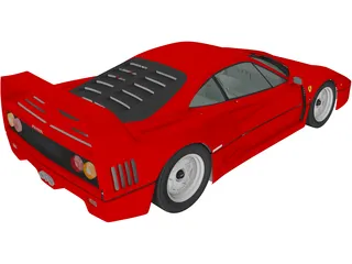 Ferrari F40 (1987) 3D Model