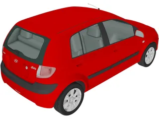 Hyundai Getz (2006) 3D Model