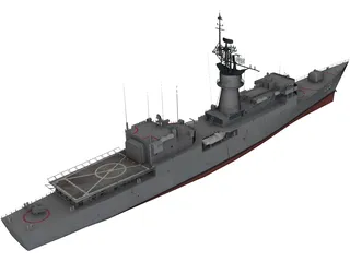 USS Knox 3D Model