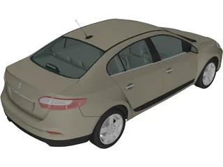 Renault Fluence (2010) 3D Model