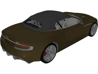 Aston Martin DB9 Volante (2009) 3D Model