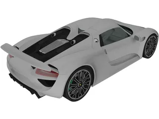 Porsche 918 Spyder (2015) 3D Model