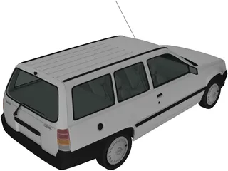 Opel Kadett Caravan (1991) 3D Model