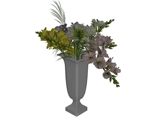 Freesia Flowers 3D Model