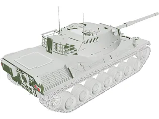 Leopard 1 3D Model