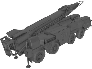 Scud Missile Launcher 3D Model