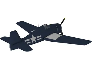 Grumman F6F Hellcat 3D Model