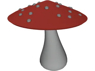 Magic Mushroom 3D Model