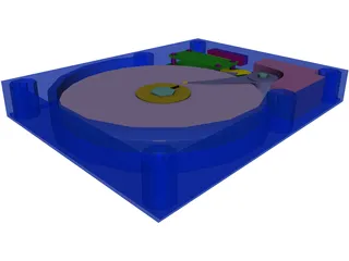 HDD 3.5 Inch 3D Model