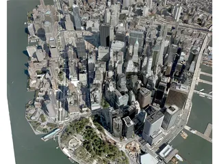 New York City Lower Manhattan 3D Model