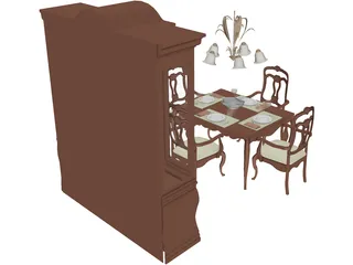 Dining Set 3D Model