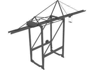 Gantry Crane 3D Model