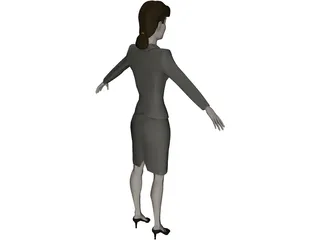 Secretary 3D Model