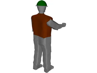 Working Man 3D Model