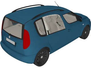 Skoda Roomster 2011 3D Model