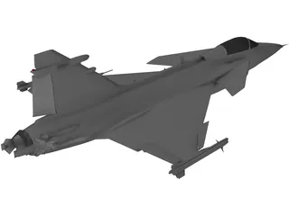 Saab JAS-39C Gripen 3D Model